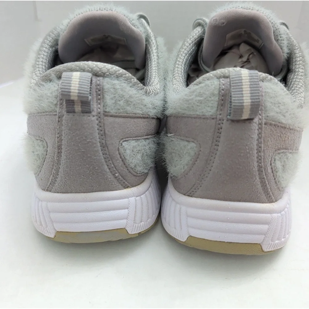 Orthofeet Women Size 6.5 989 Gray Wool Lace Up Sneakers Shoes Comfort